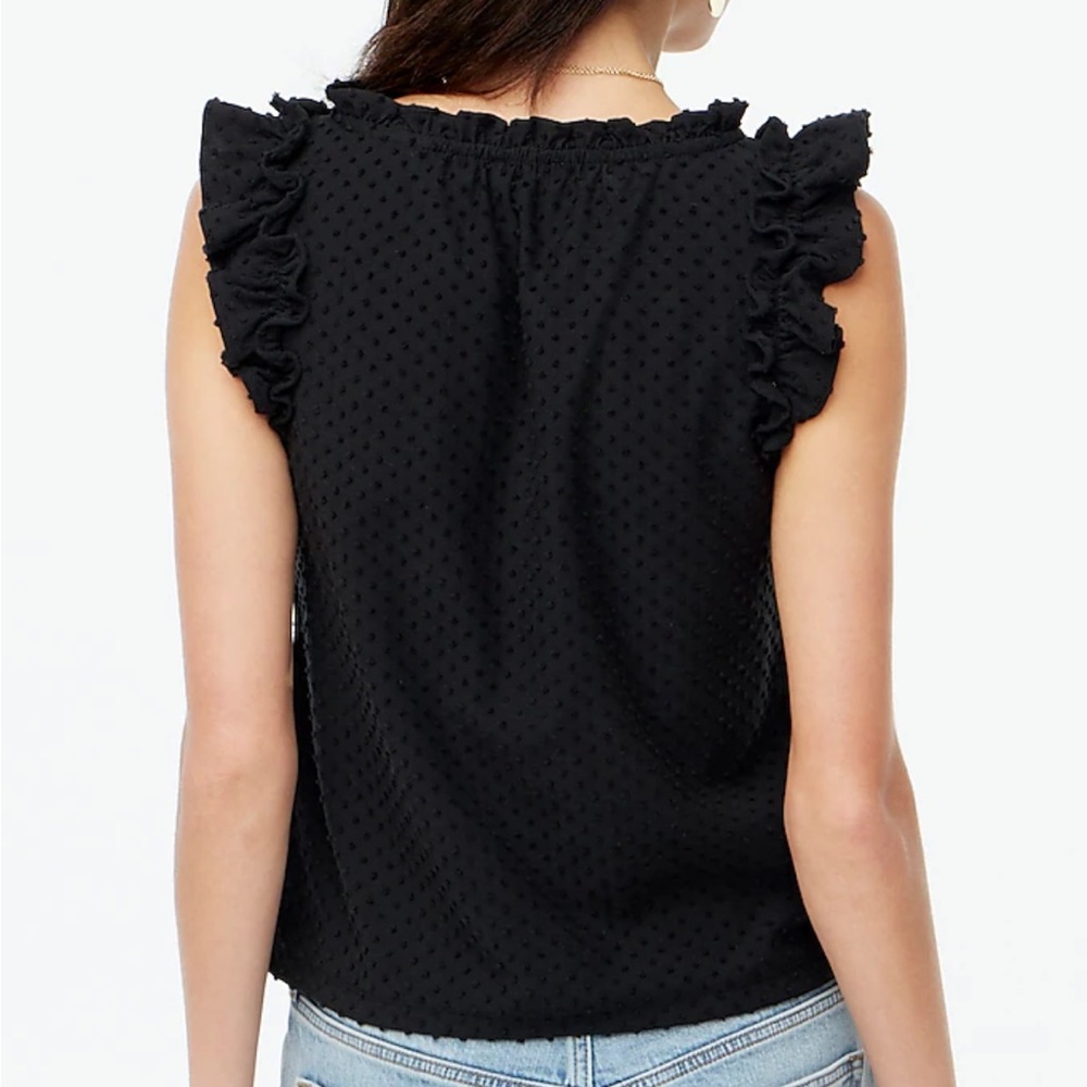 ๐ธ Spring Sale! ๐ธ NWT J. Crew fluttered sleeve dotted top - Picture 3 of 7